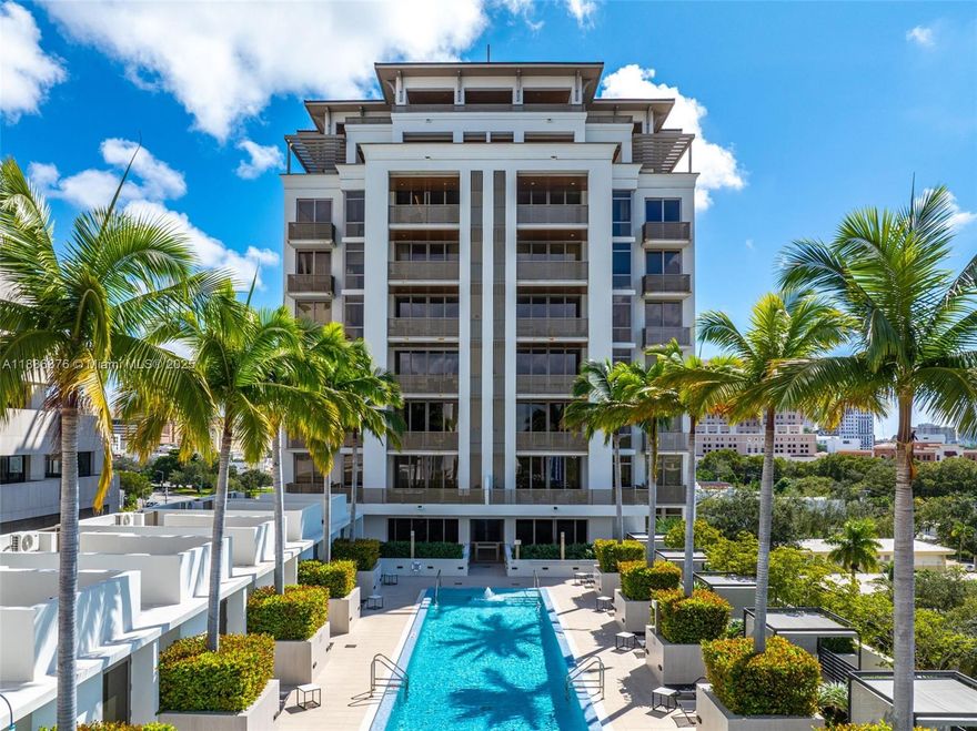 A rare opportunity at Villa Valencia: this builder-ready 4-bed, 4.5-bath residence offers 4,267 SF & more than 2,000 SF of wraparound balconies. Enter to a dramatic living area framed by floor-to-ceiling glass, showcasing sweeping views from the Biltmore to Downtown Coral Way. Delivered as a blank canvas, the home is primed for a buyer to bring their vision to life. Villa Valencia, a boutique building of just 39 residences, is distinguished by world-class amenities including a resort pool deck, spa, state-of-the-art fitness center, 4 lounges, library, game room w/ golf & F1 simulators, resident kitchens & dining rms. Available separately: private poolside cabana w/jacuzzi, full bath+living rm+kitchenette; 2-car garage. A unique opportunity to create custom at this exclusive Gables address