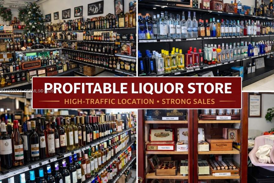 Significant Price Reduction for Quick Sale!!!Rare opportunity to acquire a turnkey liquor store with 4COP license in prime Hallandale Beach location. Established business with strong local demand and excellent visibility.
Sale includes valuable 4COP liquor license, equipment, fixtures, refrigeration, and POS system. Additional revenue from cigar and CBD retail. Inventory included in asking price.
Excellent opportunity for an owner-operator or investor seeking a stable, established business in South Florida with strong upside potential through extended hours or expanded product offerings.
Qualified buyers may inquire about transition support from the seller.

Do not disturb employees. Financial information available upon request after signing NDA. Appointment only.