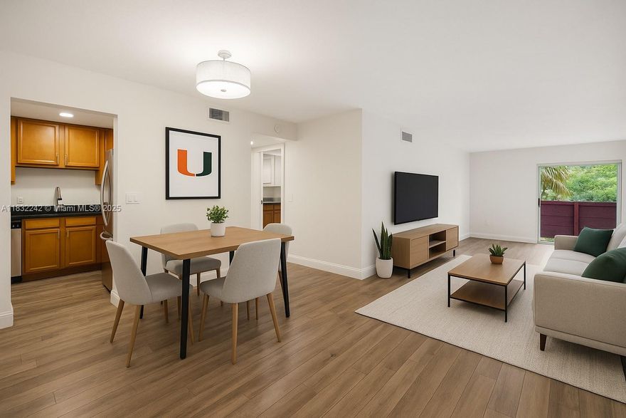 In real estate, it’s all about location—and this 2BD/2BA at Villa Capri delivers. Just an 8-minute walk to the University of Miami, this 1,163 sq ft east-facing unit overlooks quiet, tree-lined Mariposa Avenue in one of Coral Gables’ most walkable neighborhoods near Metrorail, Sunset Place, top-rated schools, and daily conveniences. Kitchen and bathrooms updated with quality finishes, including superior Quickstep flooring, offering a move-in-ready option for investors, first-time buyers, or end-users. Lease immediately with a 12-month minimum. A rare opportunity offering space, comfort, and value in a prime location. All info deemed reliable but not guaranteed. Buyer/agent to verify HOA rules, fees, rental terms, and square footage. Listing agent/broker not liable for inaccuracies.