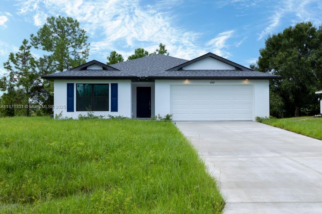 This brand-new, fully secured home offers an exceptional opportunity to acquire a modern and functional residence. The spacious and bright great room features vaulted ceilings and sliding glass doors that open to a covered terrace. The kitchen includes a large center island, a walk-in pantry, and stainless steel appliances, seamlessly connecting to a dining area. The master suite stands out with its luxurious bathroom featuring dual sinks, an oversized shower, a linen closet, and a walk-in closet. Impact-resistant windows and doors, and a two-car garage. Builder incentives are available to assist with closing costs, down payments, or interest rate reduction when using a preferred lender and CAH-Title. For a limited time, select homes qualify for 4.99% fixed-rate FHA/VA loans.