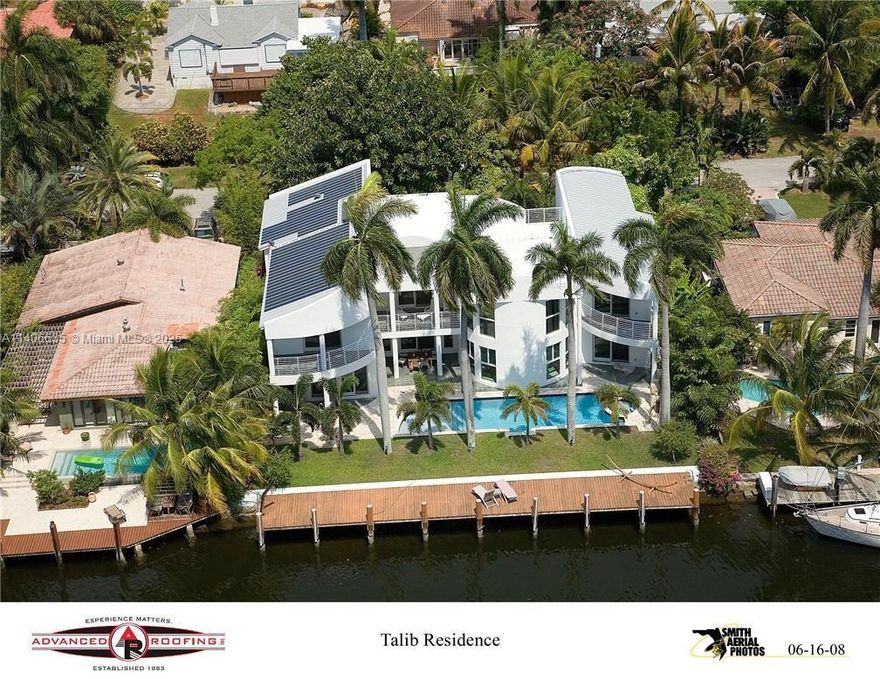 Welcome to this waterfront modern luxury in prestigious Victoria Park! High ceilings, huge walk in closets, hardwood floors, custom kitchen cabinets with island and high end appliances, impact doors, and so much more! This stunning home has a private dock and no fixed bridges. Award winning property. Expansive roof deck is perfect for entertaining! Sauna, elevator, gym, steam shower, piano and balcony for each bedroom and much more. Located in the heart of everything that makes Fort Lauderdale the yacht capital of the world. Quiet cul de sac street , short walk to Las Olas, Galleria Mall Entertainment and Central Fort Lauderdale Beach.