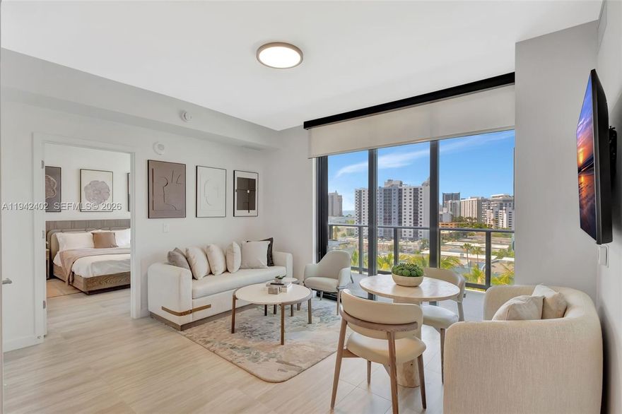 Don’t miss the only 2-bedroom, 2-bathroom residence currently for sale in this brand-new 22-story LEED Gold Certified building in Miami Beach. This is the lowest-priced 2-bedroom available, offering exceptional value in a luxury development approved for short-term rentals. Fully furnished with high ceilings, floor-to-ceiling glass doors, and a private balcony showcasing ocean, park, and skyline views. The unit is completely furnished and decorated. Ready to move in or perfect as investor. Enjoy resort-style amenities including a 150-foot pool with cabanas, fitness center, yoga lounge, kids’ playroom, on-site dining, rooftop terrace, concierge services, and a beach shuttle. Just blocks from the beach, this is a rare opportunity to own in one of Miami’s most desirable new constructions.