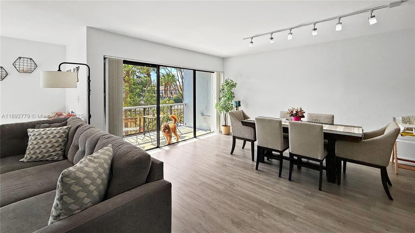 Rare gem in the heart of West Kendall! This light-filled, fully remodeled 3BR/2BA condo features sleek vinyl floors, a Nest thermostat, in-unit laundry, electric water heater, and a spacious open balcony. The oversized primary suite boasts a walk-in closet and ample storage. Enjoy accordion shutters, 2 assigned parking spots, and a sparkling community pool. Sought-after location in Villa Grande Condominium, just blocks from Miccosukee Golf Course & trails, and close to top schools, parks, shops, and dining. Perfect to live in or lease out. Don’t miss your shot—make it yours today!