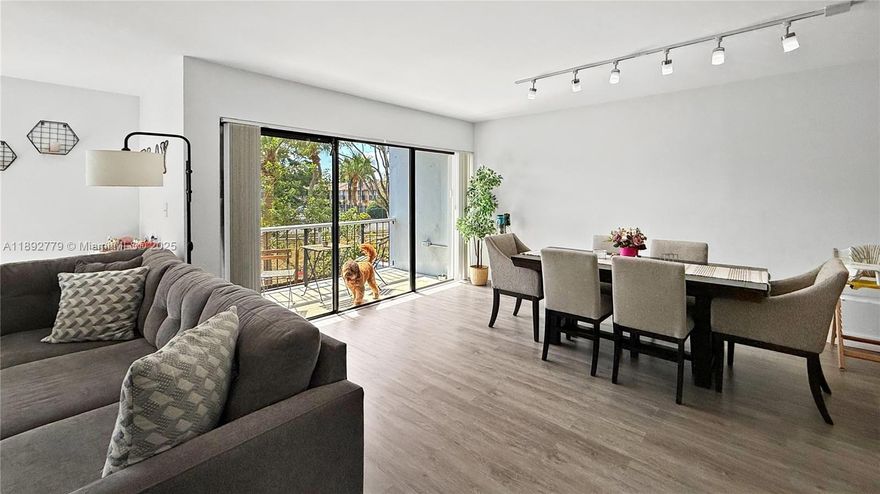 Rare gem in the heart of West Kendall! This light-filled, fully remodeled 3BR/2BA condo features sleek vinyl floors, a Nest thermostat, in-unit laundry, electric water heater, and a spacious open balcony. The oversized primary suite boasts a walk-in closet and ample storage. Enjoy accordion shutters, 2 assigned parking spots, and a sparkling community pool. Sought-after location in Villa Grande Condominium, just blocks from Miccosukee Golf Course & trails, and close to top schools, parks, shops, and dining. Perfect to live in or lease out. Don’t miss your shot—make it yours today!