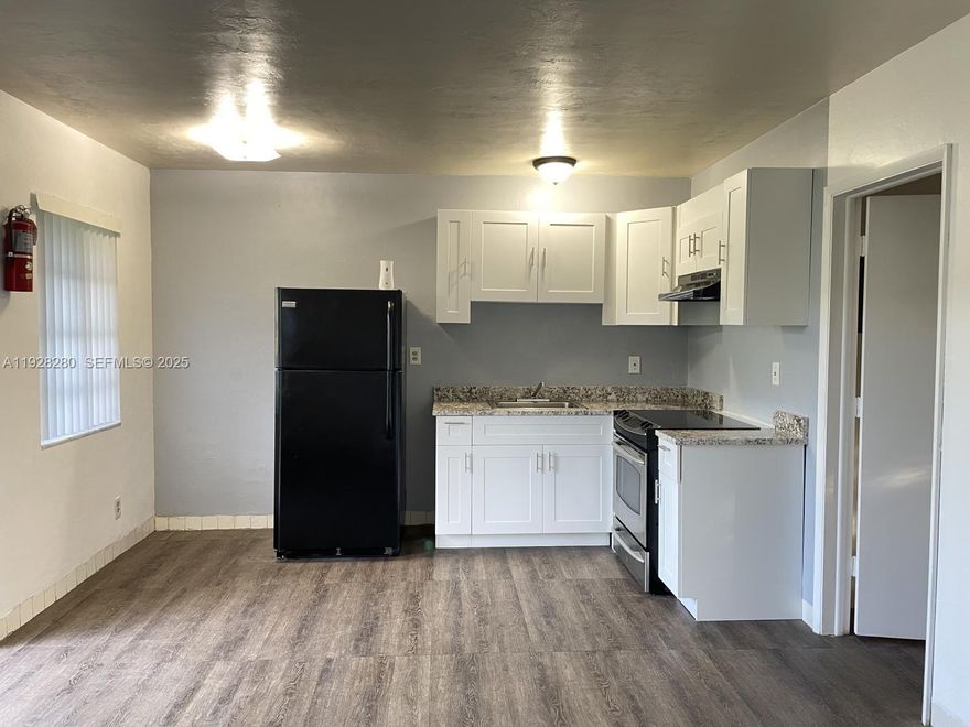 Recently renovated one bedroom, one bath apartment. Perfect for a single individual or couple seeking complete privacy & a quiet location. Conveniently located near shopping, dining & parks. 10 mins to Dania Beach & 8 mins to Fort Lauderdale airport. Wall in AC units. Water, Trash, Sewer included in rent. Assigned parking.