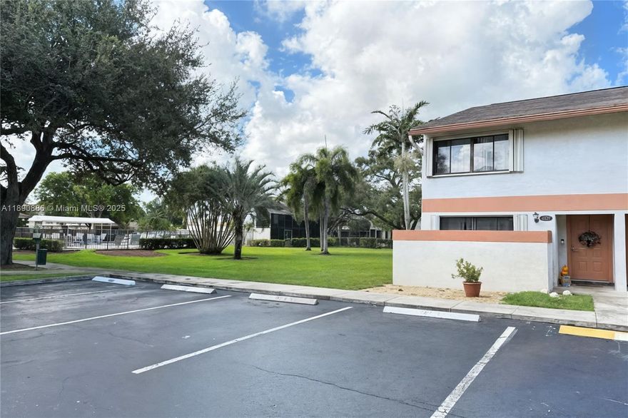 Welcome to this spacious 3BR/2.5BA townhouse in the heart of Davie! Move-in ready and beautifully updated with tile floors downstairs and in wet areas, and laminate upstairs. The modern kitchen features quartz countertops and stainless steel appliances. Upstairs offers a spacious primary bedroom with private bath, new laminate flooring, and tiled bathrooms. Enjoy peace of mind with a NEW A/C (2025) and water heater (2023). Relax on your private screened patio. Two assigned parking spaces in front. Ideally located near NOVA, Broward College, hospitals, shopping, dining, and major highways. Perfect for owner-occupants or investors with no rental restrictions. Low HOA! Priced to sell and won’t last!