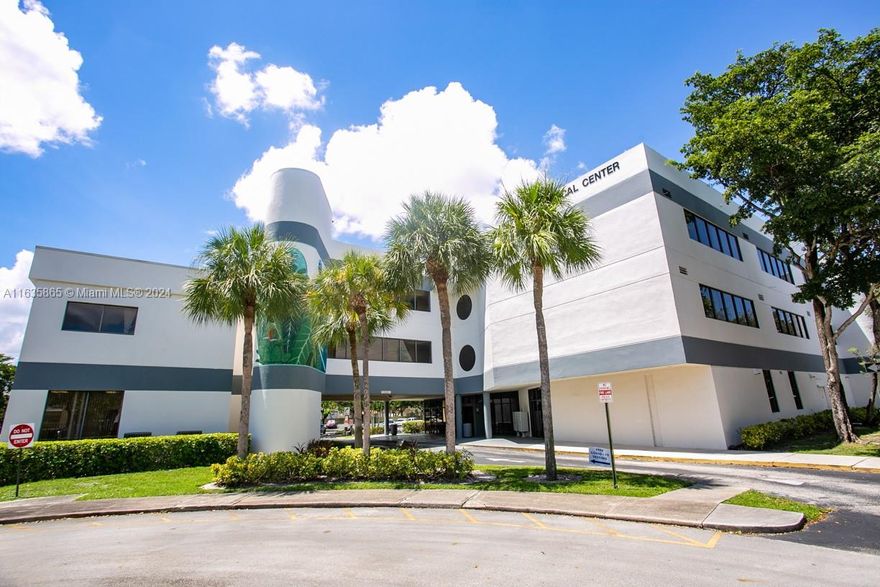 Perfect for Doctors and Medical Professionals. Tremendous opportunity to lease a fully renovated, fully turn-key, fully furnished office space. Available for full time or just a few days a week (rent to be prorated based on number of days per week). The space features modern high end finishes, a gorgeous reception area with a drinks refrigerator, quality sound system, brand new quartz counters and cabinets, top of the line furniture including exam tables and more. There is also a kitchen/break room with refrigerator and microwave. The unit can be delivered turn-key (fully furnished) as seen in the photos.  All exam rooms have a sink with plumbing in place. Private bathrooms within the space. Utilities such as FPL, water and internet are included. Plenty of parking. Lease term of 1-5 years.