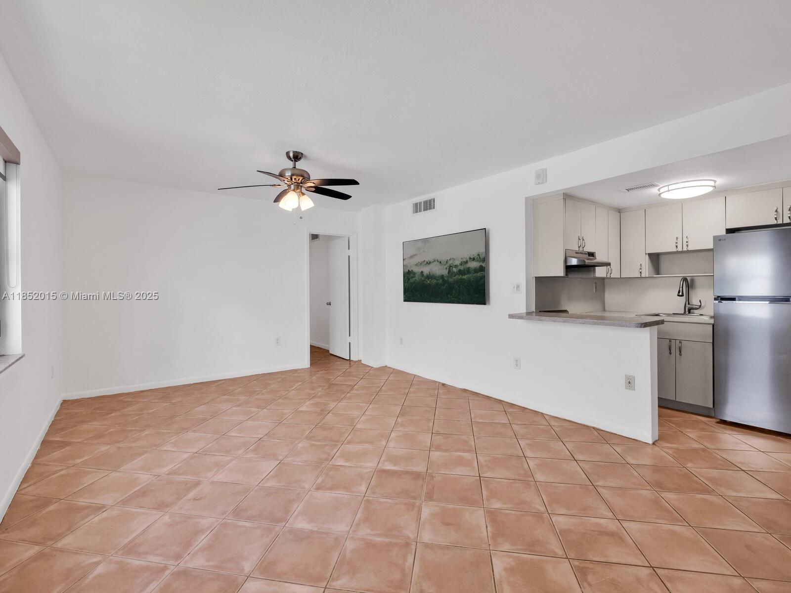 Welcome to the Serene Flat at Bougainvillea South! Enjoy the best of SoBe living in this spacious, open, and private 1bed/1bath corner-unit condo located in the heart of the Art Deco District and just a few blocks from the beach! Rarely found in SoBe, this quiet back-of-building unit comes with 1 designated parking space. Brand new stainless steel appliances, updated Corian countertops, large bedroom with double closets, and a bright bathroom. Additional updates include hurricane impact windows with custom shades and newer central A/C. You'll love being close to all the action, but in a quiet, well-maintained boutique building. Easy/quick access to I-395 Causeway! Enjoy nearby restaurants, shopping, nightlife, Ocean Drive, South of Fifth neighborhood, Equinox gym, and of course the beach!