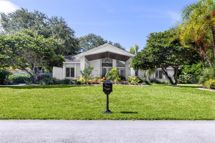 Fully renovated 4,836 SF home, remodeled the past 3 years, offers 5 bedrooms, 3.5 bathrooms. Bright & open layout featuring vaulted ceilings, wainscoting, and Board & Batten, anchored by a chef’s kitchen with quartz countertops and SS appliances. The split-floor plan ensures privacy, & the lavish primary suite impresses with a sitting area, two walk-in closets, and spa-like bath & double shower. Interior upgrades include impact windows/doors, a 3-year-old roof, panel transfer switch, smart thermostats, & automated lighting.
Outside boasts a sparkling pool, wrap-around backyard, serene terrace, & exquisite landscaped grounds (new lighting/sprinklers). Circular driveway, Carport, & 2 car garage. Located in coveted Palmetto Bay (Westminster, Trinity Palmer) this is your turn-key Miami Oasis!