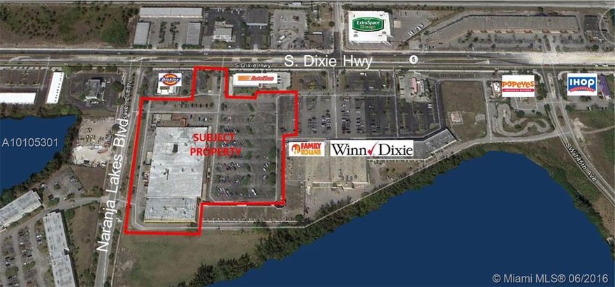 Matt Rotolante of SVN South Commercial Real Estate Advisors presents a fantastic retail redevelopment opportunity in the South Dade area: a 94,240 SF retail center on a 9-acre site, with US 1 frontage. Originally built as a K-Mart, currently a retail community center.  It has 600 FT of frontage on US 1 / S. Dixie Highway, 40,000 AADT cars per day. Next to Winn-Dixie-anchored Naranja Shopping Center. Parking: 500+ spaces. Renovated in 2004. Ideal for investment, church, charter school, medical facility.