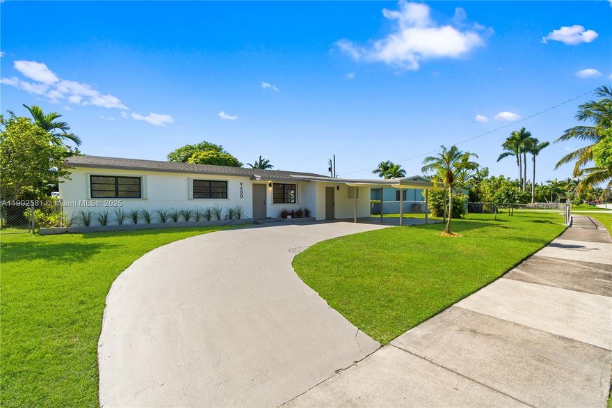 RECENTLY REMODELED in 2025, this bright and spacious 4-bedroom, 2-bath home features a modern FLEXIBLE/ OPEN FLOOR PLAN filled with natural light. Enjoy peace of mind with a NEW roof, updated electrical, plumbing, and AC systems. The NEW kitchen offers sleek cabinets, a large island with quartz countertops, and stainless steel appliances. Other upgrades include NEW oakwood vinyl plank flooring, LED lighting, NEW interior doors, moldings, and fresh paint inside & out. The fenced yard features fruit trees, a covered terrace & ROOM FOR A POOL OR FUTURE EXPANSION. Accordion shutters, impact doors, and a covered carport add comfort and convenience. Close to shops, dining, and Black Point Marina. NO HOA, LOW taxes, and LOWER insurance!