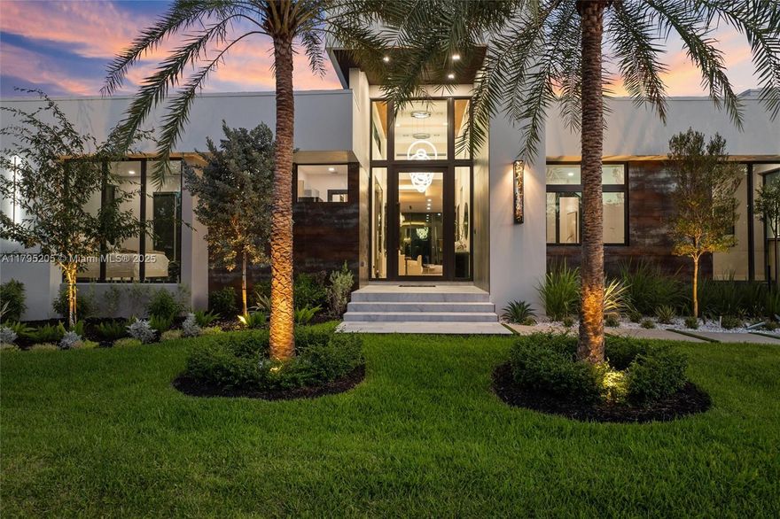 This stunning new build in Wilton Manors redefines luxury living! Spanning 5 beds, 5 baths, and 5,020 sq. ft. of sophistication, this modern masterpiece welcomes you with a grand entrance featuring soaring double-height ceilings. The open floor plan flows effortlessly into a gourmet kitchen, elegant dining space, and chic living area with 12-foot ceilings, wet bar, and floor-to-ceiling impact doors. Step outside to a spectacular 20x60 pool with fountains, a covered lanai, and a summer kitchen designed for ultimate entertaining. Every inch is adorned with high-end finishes, making this home a true showstopper. A seamless blend of sleek architecture and relaxed elegance, this property is priced to sell—your dream lifestyle awaits!
