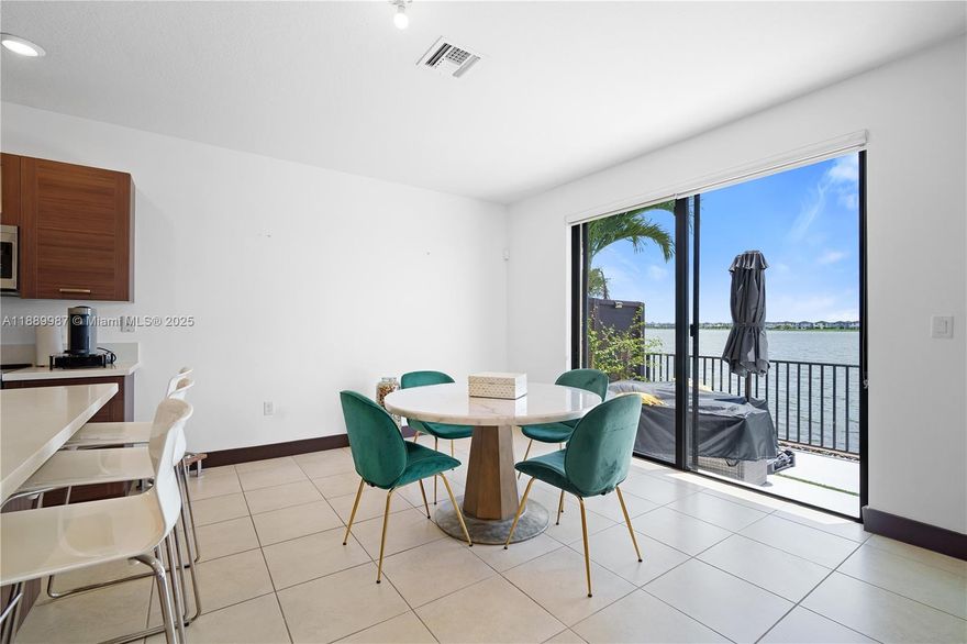 Immaculate 3 bed/3 Full Bathroom Townhouse. This unit is bigger than the standard model. Located in exclusive community of Satori, Miami Lakes. This townhome offers tranquil lake views, porcelain floor throughout the entire ground level & quartz countertops in kitchen. Enjoy beautiful morning views over the lake from your paved patio or right from your kitchen. Full size Washer/Dryer. Community amenities offer a secure community with a Lavish Clubhouse, Modern Gym, Playground, Pool and kids water park. Newer construction will mean peace of mind for the new owners and the amenities offered will provide a safe place near home for family and friends to unwind. A Must See! Near food and shopping outlets.