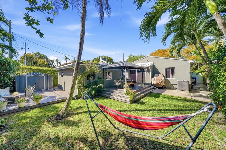 Charming single-story residence located in the highly desirable Shenandoah neighborhood. This 3-bedroom, 2-bath home offers a functional layout with bright living spaces and a generous lot, providing plenty of outdoor potential. Ideally situated near Coral Way, Brickell, Coconut Grove, and major highways, with convenient access to dining, shopping, and top-rated schools. Home features a metal roof, Solar panels, renovated kitchen and bathrooms, stainless steel appliances, a tankless water heater, updated plumbing, outdoor deck, impact windows, and cameras around the property. A wonderful opportunity to own in one of Miami’s most established residential communities.