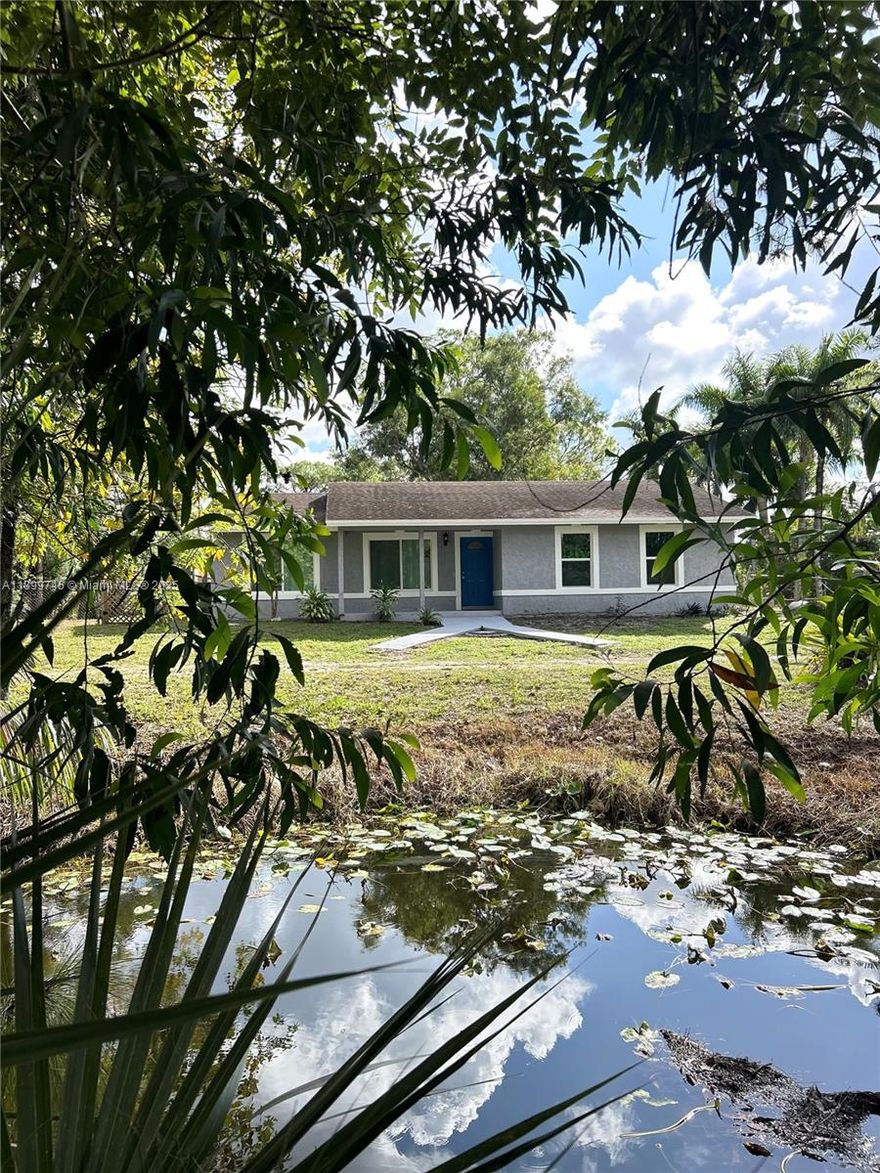 Welcome to this freshly painted and mostly renovated single family home off Royal Palm Beach Blvd. This home features 3 bedrooms, 2 bathrooms, laundry room, title throughout, brand new stainless steels appliances in the kitchen, impact windows, large fenced yard and so much more. Rent INCLUDES landscaping and water treatment services. Minutes from shops & restaurants.  NO HOA.