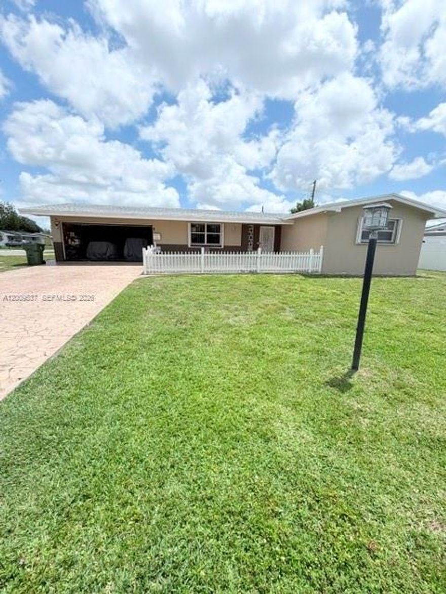 Welcome to this beautifully maintained 2-bedroom, 2-bathroom home situated on a premium corner lot in the heart of Pembroke Pines. Offering over 1,600 square feet of living space under air and a spacious 2-car garage, this home combines comfort, value, and peace of mind with major updates already completed. Major upgrades include a newer roof and A/C system—both less than 4 years old—giving buyers added confidence and long-term savings. A full 2-car garage adds convenience and additional storage space, and an extra room used for storage can be converted into a 3rd bedroom.