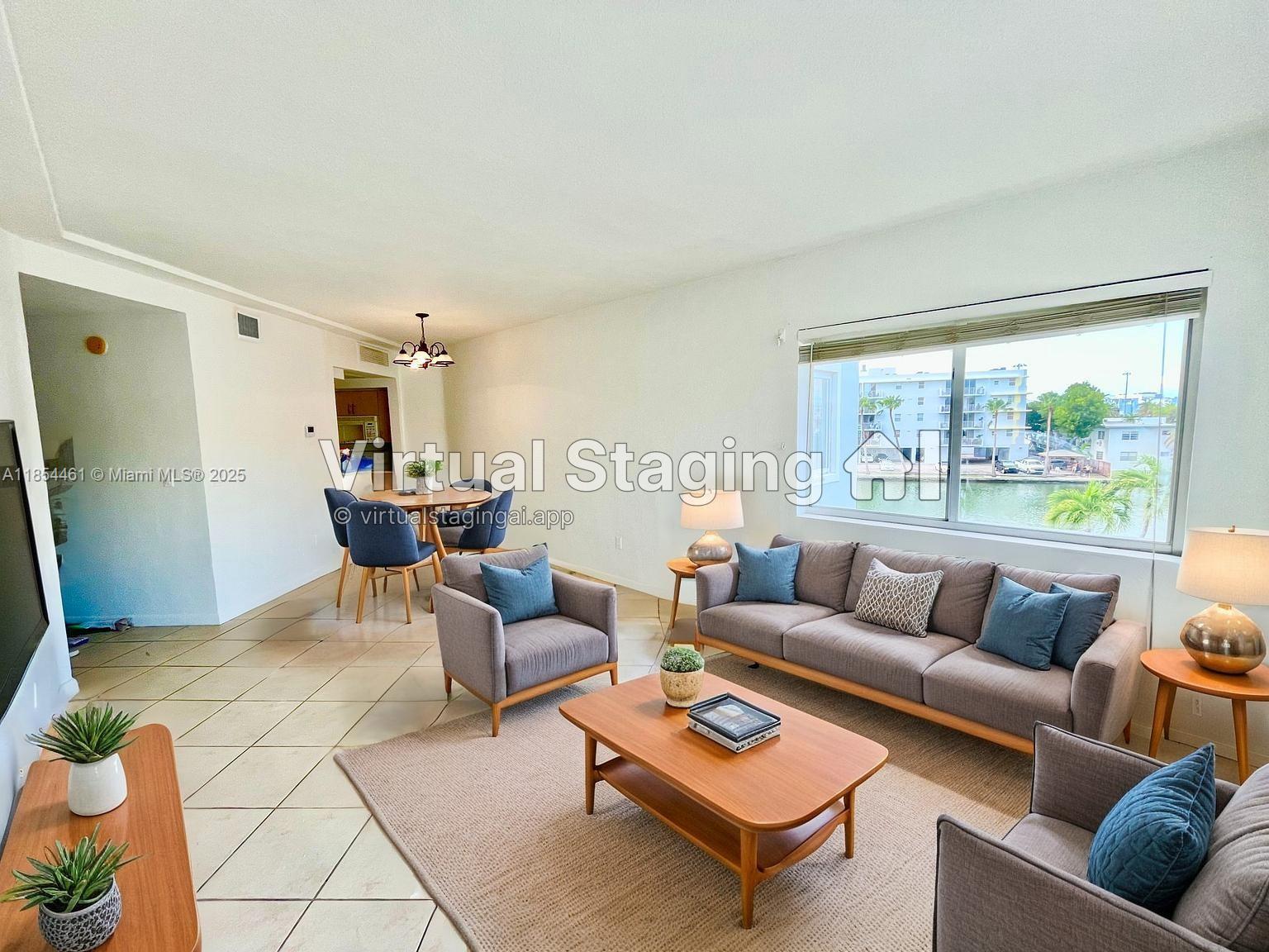 Don’t miss this beautiful 1-bedroom, 1-bath condo located on the 3rd floor with serene waterfront and pool views on a quiet, tree-lined street in Miami Beach. Nestled in the heart of Normandy Island, this bright unit is just steps away from the beach, restaurants, shops, and exciting new developments—including the upcoming Aquatic Park and upscale dining spots. Tile flooring throughout, central AC and living room with a large window offering scenic views of the water and pool. The building features gated parking, a refreshing pool, and on-site laundry. Minutes from the beach, South Beach, Bal Harbour, Downtown Miami, Brickell, and more! Free Miami Beach trolley, with a stop conveniently located nearby. Miami Beach living at its best—peaceful, connected, and full of possibility!