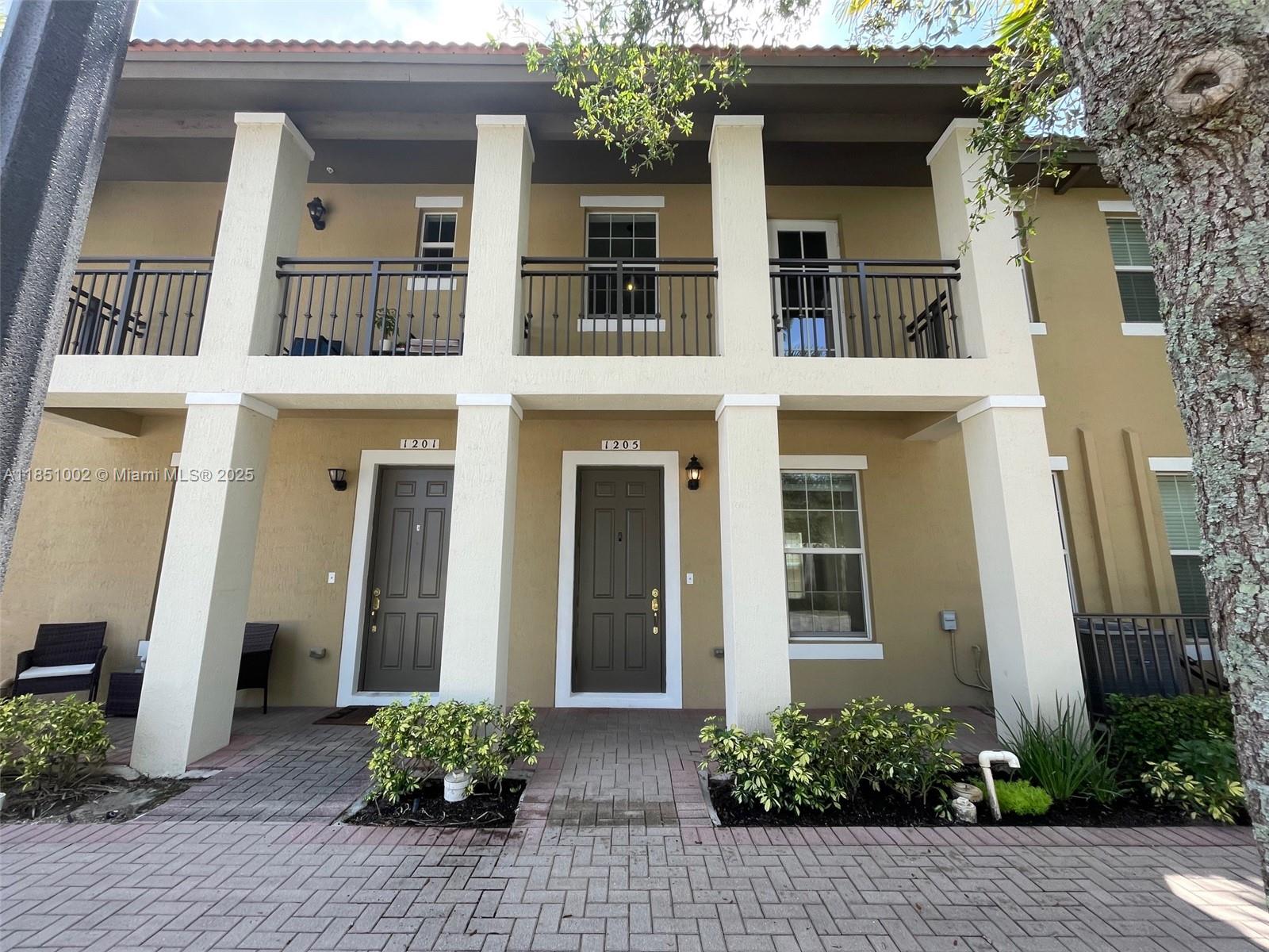 Desirable, Mint and Clean Townhouse with 2 Car Garage at Cobblestone a Quiet, Guard, and Gated Community in Pembroke Pines. Almost 2,000 sq ft under AC, 2 Stories. Total of 3 Bedrooms plus a Very Comfortable DEN-LOFT on the second Floor. 3 Full Bathroom. 1 of the Bedrooms and 1 of the Full Bathrooms on the 1st Floor. Master bedroom with large walking closing and dual sink in the Bathroom. New Modern Laminated Good Floor in the house, Wood Kitchen Cabinets with Granite Counter Top and Stainless Steel Appliances; New High Capacity Washer and Dryer. Next to Whole Food Supermarket, Restaurants, and shops. Close to the Village of Pembroke Mall. The community has a Pool and a Kid's Area. NO PETS, NO EXCEPTIONS. Landlord ASK FOR 2 SECURITY DEPOSIT AND 1ST MONTH RENT.