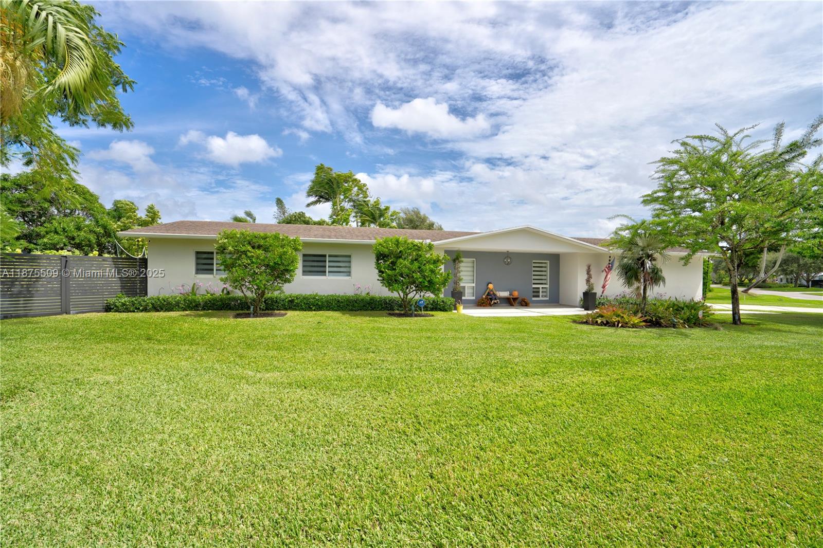 Situated just steps from Continental Park, this elegantly renovated 3-bedroom, 2 1/2 -bath pool home blends style and convenience on an oversized corner lot with a two-car garage. Renovated in 2018, the home features a designer kitchen with GE Café appliances, a waterfall-edge island, and custom wet bar with a 166-bottle wine fridge. The primary suite offers outdoor access and a spa-inspired bath. A heated saltwater pool with sun shelf, cabana bath, and covered patio completes the outdoor retreat. Don’t miss the chance to own this exceptional gem offering the perfect blend of luxury, comfort, and prime location. Contact Listing agent at 786-566-8672 to schedule your private showing.