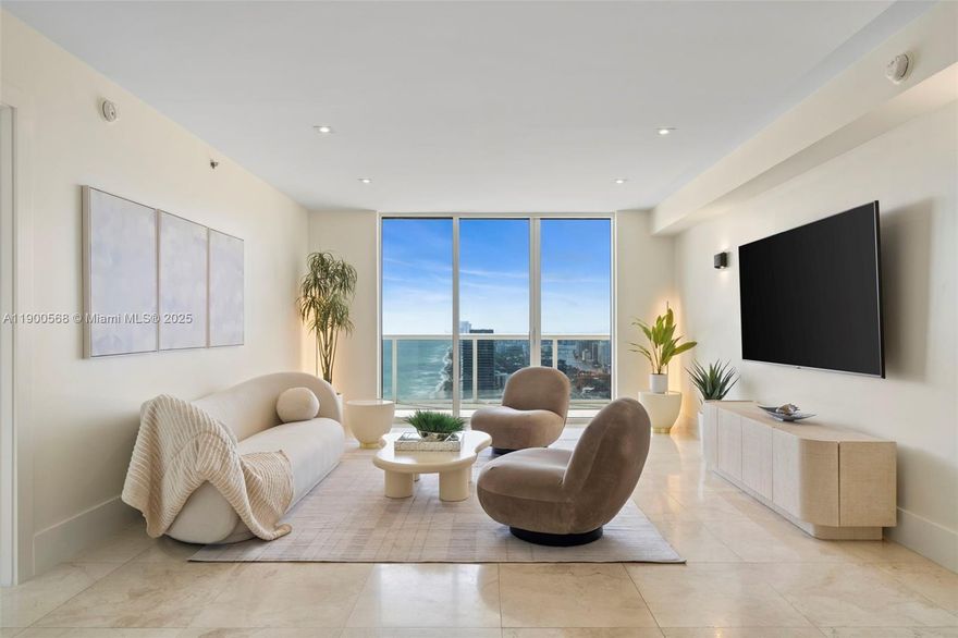 Experience luxury coastal living in this stunning two-story penthouse at Beach Club Hallandale. This residence offers unobstructed panoramic views of the ocean, Intracoastal, and Miami skyline. Featuring 3 bedrooms + den and 4 full bathrooms, the layout includes an open living area with floor-to-ceiling windows and a private oceanfront terrace. The second level showcases an expansive 1,400 sq. ft. rooftop terrace, ideal for entertaining, sunbathing, or enjoying breathtaking sunsets. Resort-style amenities include multiple oceanfront pools, full beach service, state-of-the-art fitness center and spa, on-site restaurant, juice bar, valet, and concierge. Available fully furnished. A rare opportunity to live in one of the most sought-after beachfront communities in South Florida.