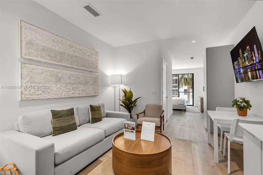 Fully furnished, decorated and equipped unit in the heart of Brickell, located just two blocks from Brickell City Centre. Bright residence featuring beautiful city views and modern finishes. Situated in Smart Brickell Tower 1, a newly built condo-hotel that allows short-term rentals, including daily rentals, Airbnb, or participation in the hotel program—ideal for investors or end users. Boutique-style building with few units per floor offering added privacy. Amenities include two resort-style Pools with sundeck and Bar, full-service SPA, Fitness Center, and rooftop lounge with panoramic 360° views of the city. Prime location within walking distance to Brickell’s top shopping, dining, and entertainment, with easy access to major highways and public transportation. Perfect as a primary residence, vacation home, or immediate income-producing property. It's a turn key property.