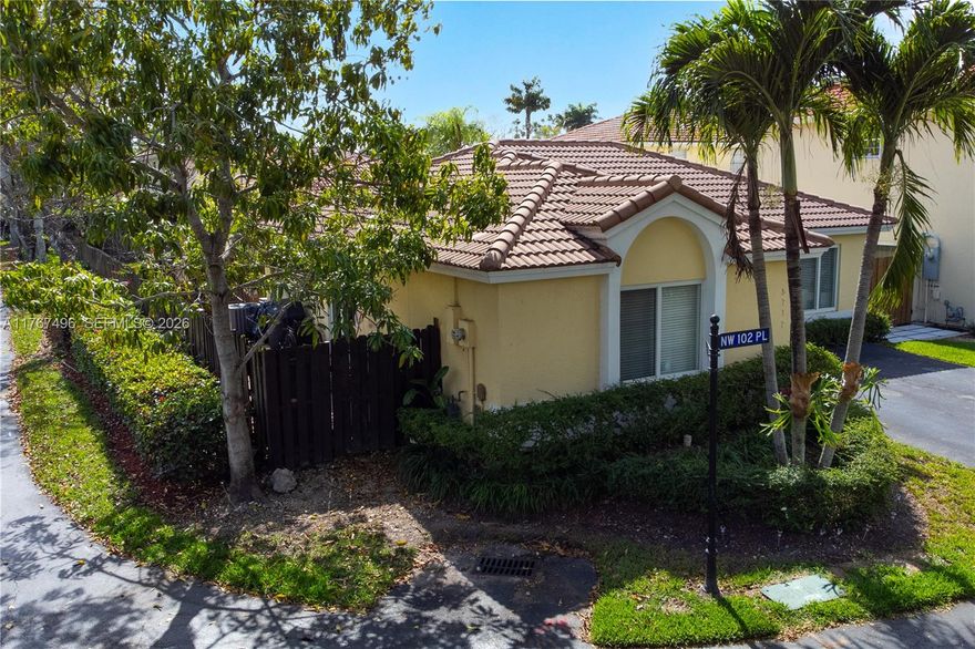 Step into elegance and comfort with this meticulously maintained, corner located single-story residence, featuring three spacious bedrooms, 2 bathrooms in the prestigious Doral Park community. Designed for those who value refined living, this charming home also comes equipped with impact windows. Enjoy exclusive access to a luxurious clubhouse offering a wide array of resort-style amenities: tennis courts, a sparkling swimming pool, a gourmet restaurant, elegant event spaces, a cutting-edge fitness center, rejuvenating sauna, and a vibrant children's playground. Nestled in the heart of Doral Park, this stunning property provides a unique opportunity to enjoy the best of upscale, family-friendly living. Don’t miss your chance to call this exceptional community home!
     **  Motivated Seller **