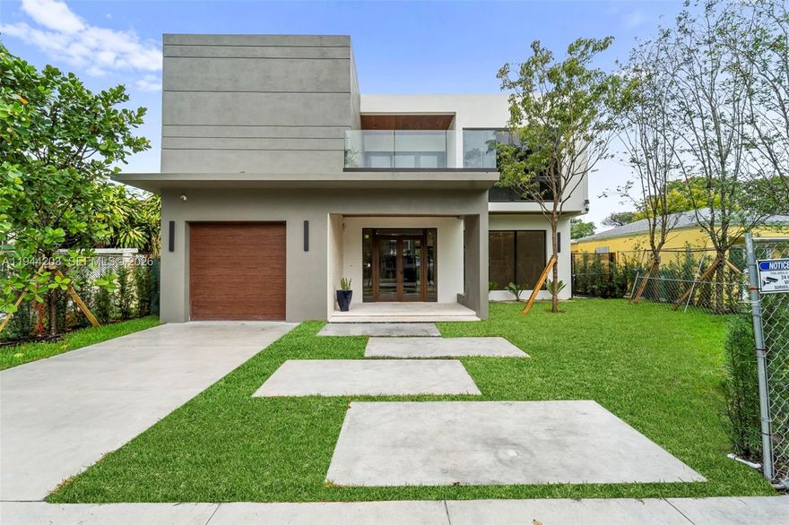 Architecturally striking new construction located in the highly desirable Shorecrest neighborhood. This modern residence features a distinctive pointed design and offers 3 bedrooms plus a versatile studio, ideal for a home office or creative space. Encompassing 3,129 SF of living area under air and 4,416 SF of total construction, the home is thoughtfully designed with clean lines, abundant natural light, and high-end finishes throughout.

The open, well-balanced floor plan delivers both functionality and refined comfort. A Private swimming pool creates a private outdoor retreat, perfect for relaxation and entertaining. Conveniently situated near Biscayne Boulevard, Miami Shores, and top dining and cultural destinations, this exceptional property presents a rare opportunity to own a statement home in one of Miami’s most established and sought-after communities.