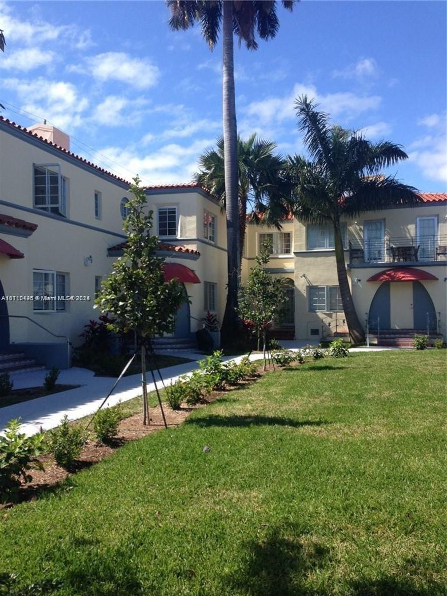 Charming 2-Bedroom, 2-Bath Garden Corner Unit
Bright and airy corner unit with abundant natural light. Located in the heart of the Art Deco District, just steps away from Lincoln Road and Ocean Drive. This inviting residence offers a serene garden view setting and a prime location near shopping, dining, and entertainment. A perfect blend of style and convenience!   Reserves 10% - recertification done -  no special assessments -  new roof (2 years)