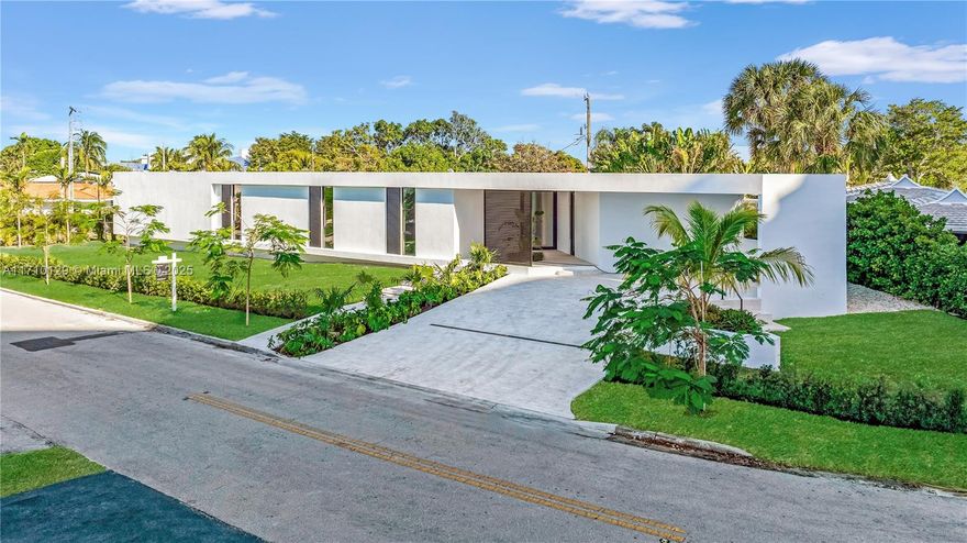 Welcome to your dream oasis in San Souci! This stunning Brand New Construction 7-BR, 6.5-bath home spans 3,850 SqFt & sits on a lush oversized 13,293 SqFt lot. Dive into luxury w/ a heated, 14'x30' private pool and entertain in style w/ a barbecue area & an expansive deck. Inside, discover a chef’s kitchen w/ hi-end Miele appliances incl. a double oven, double sinks, 72" fridge/freezer & breakfast bar. Flexible layout w/ home theater or guest rm w/ separate entrance. The primary ensuite boasts pool views, a soaking tub, separate shower, & walk-in closet. Enjoy the comfort of central AC & heating + hurricane impact windows. W/ a private entrance, oversized front & backyard space & parking for 6, this home offers convenience in a prime location minutes from Bal Harbour, beach and shopping!
