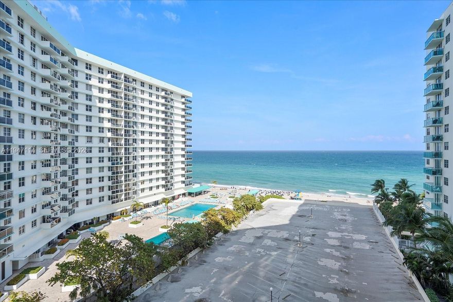 Bright and spacious 2-bedroom, 1.5-bath residence offering 1,236 sq ft on the 8th floor of the sought-after Tides on Hollywood Beach. This unit features the largest layout in the building and showcases breathtaking, unobstructed ocean views through floor-to-ceiling glass.The Tides is a full-service oceanfront condominium with resort-style amenities including two heated swimming pools, fitness center, business center, media room, 24-hour security, valet parking, and direct beach access. No rental restrictions, making it an excellent option for investors or primary residents. Ideally located near the Hollywood Broadwalk, Gulfstream Park, Aventura Mall, and a wide selection of dining and entertainment.