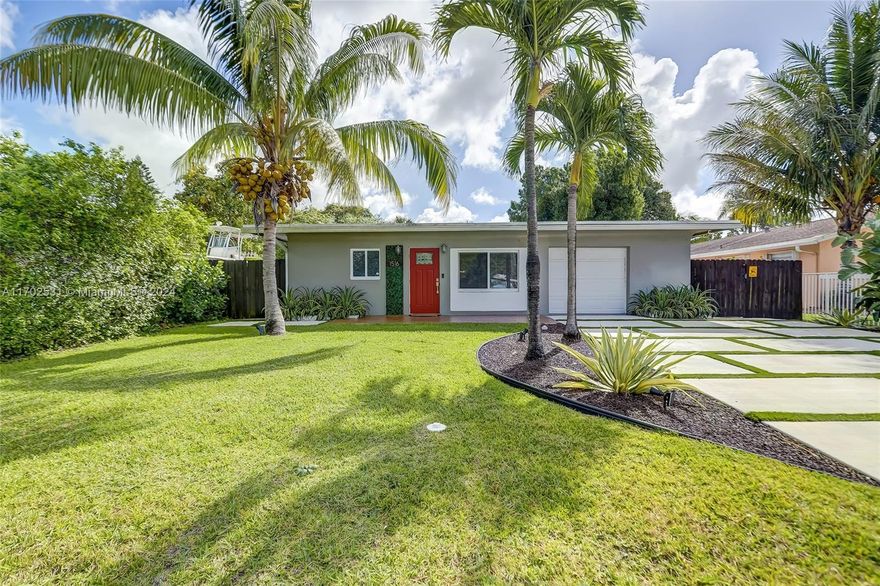 Welcome home to this charming beautifully remodeled pool home!!!Boasting 3 bedrooms and 2 updated bathrooms, this residence is designed for both relaxation and entertaining. The open-concept layout showcases a stylish kitchen with contemporary finishes, seamlessly flowing into the living and dining areas. Step outside to your private oasis. A sparkling pool surrounded by a large backyard, perfect for gatherings, gardening, or simply soaking up the sun. This home is a rare gem you don't want to miss. Schedule your private tour today!