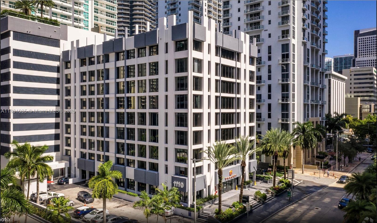 Unit situated on the 6th floor , overlooking Brickell Avenue, this pristine 860 sqft "Partially furnished" office space
gleams with fresh paint and sleek laminated flooring, emanating a vibe of professional tranquility. It features two
well-appointed offices, each furnished with a sophisticated desk and two guest seats, allowing for intimate,
focused interactions. The space houses a streamlined conference room, designed to comfortably accommodate
four , making it an ideal venue for collaborative discussions. The general area is spacious and versatile, with a
dedicated side functioning as the operations area, capable of hosting 4, facilitating day-to-day
operational flow.