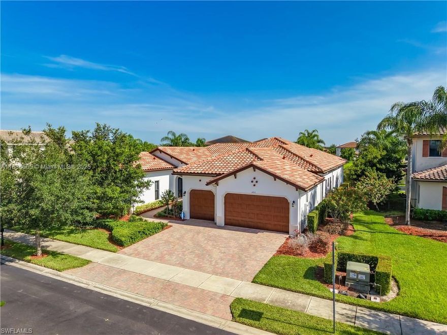 One-of-a-kind Keswick builder model featuring 3,947 sqft—the largest 1-story single-family home in Ave Maria! Offering 5 bedrooms, 4 baths, including a private 1/1 guest apartment with separate entrance. Over $200k in upgrades: custom trim, cabinetry, counters, fixtures, flooring, landscaping, appliances, whole-house speakers, and more. Enjoy lake views from the great room’s French doors or the spacious covered terrace. Includes 3-car garage. Walking distance to town center and Maple Ridge clubhouse with pool, gym, playground, billiards, sauna, and trails. Ave Maria also offers dining, parks, sports fields, waterpark, Publix, shopping, and more.