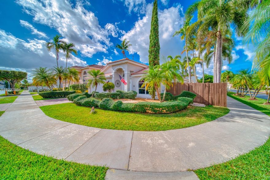 Rare find!  4 bedroom 2 bath with a 2 car garage on a corner lot. This Single Family Home is located in the Mansions I in Forest Lakes! This Move-in ready Home has all the features for a growing family. Spacious layout with an updated wood, open kitchen, including stainless steel appliances and Granite countertops. Complete with tile flooring and wood floors in the bedrooms. Many features include paved backyard, interior laundry room with new washer/Dryer, and a sprinkler system supplied by well water.  Safe and secure home includes a completely wood fenced backyard and a security camera system. Excellent, quiet family neighborhood minutes from all new shopping centers, restaurants and the New West Kendall Baptist Hospital.  Easy to show by appointment, Contact us now for your personalized tour.