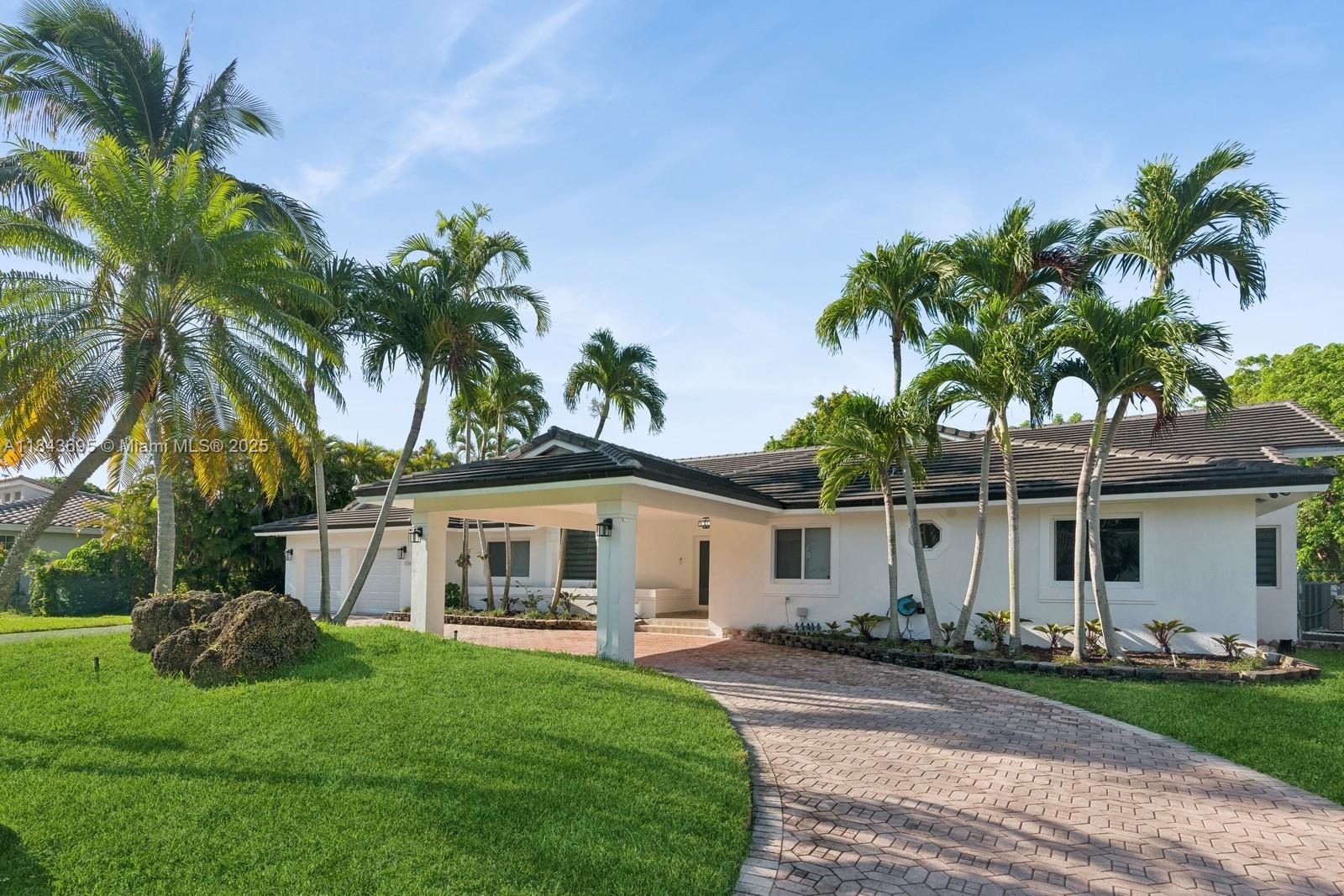 Nestled in Palmetto Bay, this stunning home showcases a bright, open layout filled with natural light. Dramatic volume ceilings and sleek recessed lighting add a modern, airy feel throughout. Generous living and dining areas create an ideal flow for gatherings. The chef-inspired kitchen boasts premium stainless steel appliances and stylish finishes. All bathrooms have been tastefully renovated, and impact-resistant windows and doors offer added safety and comfort. Thoughtful upgrades include blackout shades and zebra blinds. Available the first week of August — don't miss this incredible opportunity.