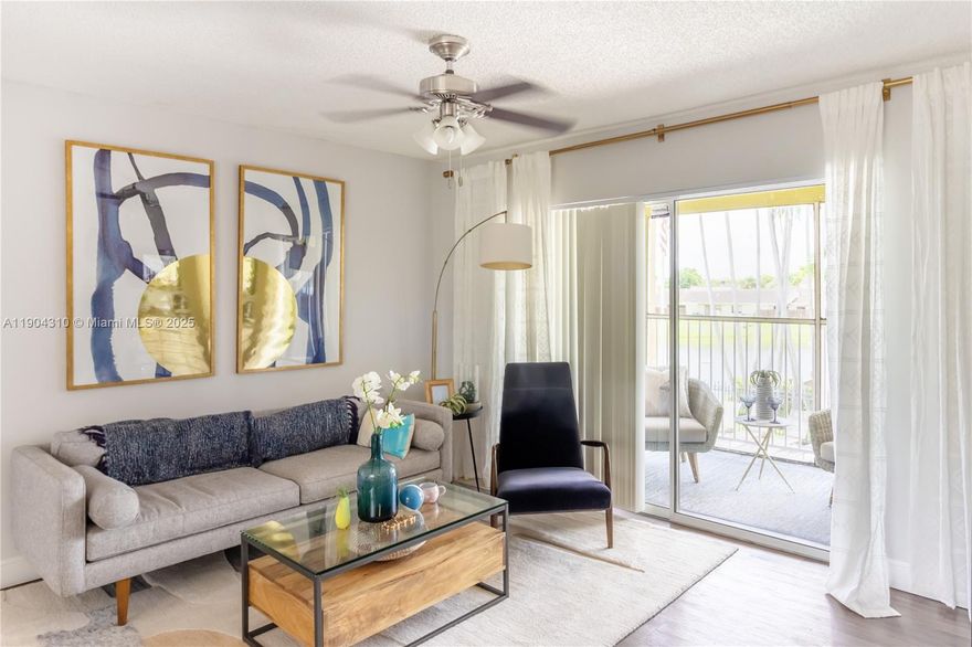 Unit features OPEN FLOOR PLAN, FULLY EQUIPPED KITCHEN with ample cabinetry and breakfast bar, In-Unit WASHER & DRYER, TILE FLOORING, and a PRIVATE BALCONY OR PATIO ideal for relaxing or entertaining. The PRIMARY SUITE includes a WALK-IN CLOSET and ENSUITE BATH. Amenities: CLUBHOUSE, FITNESS CENTER, SWIMMING POOLS, TENNIS AND RACQUETBALL COURTS, SAUNA, LAKESIDE WALKING TRAILS, PICNIC AREAS, AND 24-HOUR SECURITY. Conveniently located near MAJOR HIGHWAYS (I-75, 826, AND TURNPIKE) MIAMI LAKES SHOPPING, RESTAURANTS, AND SCHOOLS. PETS WELCOME with Deposit & Monthly Fee *By Appointment Only* DISCLAIMER: Images for reference only. Landlord Verifies Income and Runs Credit. Information, pricing, fees, and details are subject to change without prior notice and must be verified directly with landlord.