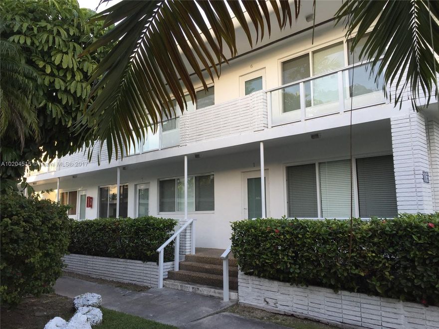 Location!! Location!! In the great  Bay Harbor Islands just a bridge away from Bal Harbour Shops and Surfside. Minutes from the beaches, restaurants, shops and houses of worship. 2 bedroom, 2 bathroom with some renovations. Parking space,pool, and shed to keep bikes by the pool area. Must see!!