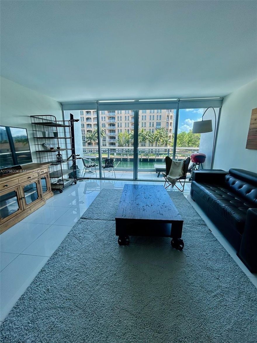 Experience exceptional living in this stunning building. With expansive floor-to-ceiling windows, this furnished studio (bedroom enclosed with frosted glass doors and walking closet) is bathed in natural light throughout the day. The contemporary kitchen is equipped with top-of-the-line appliances, elegant countertops, and generous cabinet storage. This unit also includes a designated covered parking spot for added convenience and peace of mind. Enjoy an array of premium amenities offered by this exclusive community, such as a scenic canal boardwalk, fitness center, racquetball court, pool, theater room, hot tub, spa, meeting center, and more. Designed with luxury and comfort in mind, this property embodies upscale living at its finest. Unit RENTED until July ,2026.