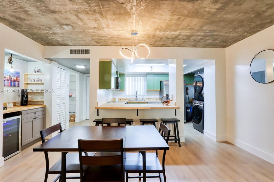 Fully renovated and move-in ready condo in the heart of Miami! This beautifully updated partially furnished 2-bedroom 2-bathroom residence in Poinciana Village offers modern upgrades, smart home features, and unbeatable convenience just minutes from Downtown Miami, Miami World Center, and Brickell City Centre. Enjoy easy access to everyday essentials and shopping including Publix, Target, Ross, restaurants, and entertainment, all just moments away. The unit was extensively upgraded in 2024–2025 and features Samsung smart appliances including refrigerator, range, dishwasher, microwave, garbage disposal, and beverage refrigerator. The home also includes a new washer and dryer. A well-maintained, thoughtfully upgraded unit offering comfort, style, and convenience in a centrally located Miami community.