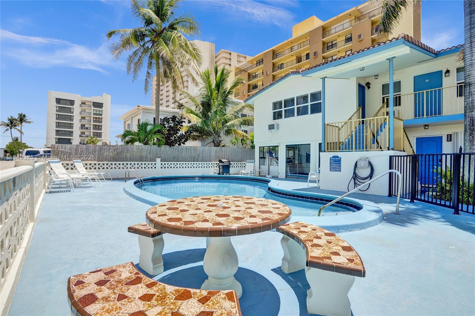 Just one block walk to the beach! This fully furnished, updated 2-bed, 2-bath co-op condo for ALL AGES offers tile floors throughout, plantation shutters, updated kitchen with white shaker cabinets, quartz counters and stainless steel appliances. The open-concept dining and living area has large windows and is perfect for entertaining. Both bedrooms are generously sized and have modern en-suite baths and walk-in closets - all with a super low HOA. Enjoy heated swimming pool & prime location near the ocean, Intracoastal, dining, shopping, and beachside fitness. Impact Windows. 1 Assigned Parking. Storage Unit. No pets. All ages.