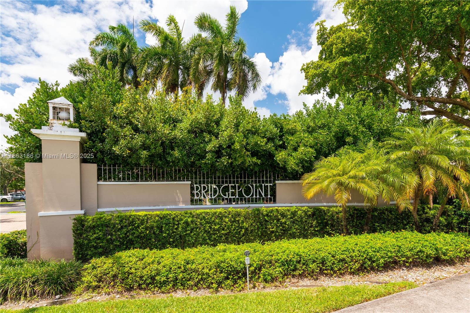 Bridgepoint's latest townhome is ready to be your blank canvas! This 24 hour guard gated community is a sought after haven boasting a convenient & central South Miami location. This unit sits on a quiet tucked away street w/lakefront views that inspire a connection w/nature. Spacious living areas w/double height ceilings & kitchen w/new appliances lead to the covered terrace for enjoying the tree canopy & wading turtles. Both ensuite bedrooms are upstairs & 1/2 bath downstairs caters to your guests. 1 car garage, 2 parking spaces & guest parking. Hurricane protection & new coat of paint give you peace of mind & the fresh start you're waiting for. Community has a pool, gym, tennis court, mins to Palmetto Expressway, University of Miami, South Miami & Coral Gables. A Very Special Home.