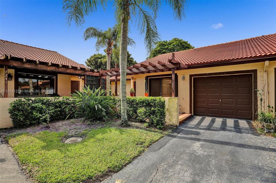 The Property that you have been waiting for! Welcome to the Sought after community of Lake Colony in Tamarac. This Corner unit is a GEM! Featuring 3bed/2bath with an attached ONE car garage. New roof, Hurricane Shutters protecting every window, Split Floor plan, & Vaulted ceilings throughout the house. Beautiful engineered wood in the bedrooms. Separate Dining and living space and a Beautifully updated Kitchen with Granite countertops and SS appliances. Enjoy a glass of wine or a nice afternoon with the family in one of your 3 Private Patios, overlooking the lush and well-cared landscaping in the community. HOA includes; insurance, roof, building exterior, community pool, landscaping, and soon-to-be pickle-ball courts. No leasing for 3 years & Min credit 650.