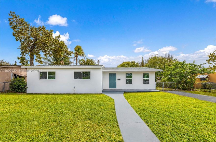Beautifully remodeled 3-bedroom, 2-bath single-family home offering 1,404 square feet of bright and spacious living. Renovated with quality finishes throughout, this home features laminate flooring, impact windows, new electrical, new plumbing, new roof and a new A/C system, with all work completed with permits. The spacious layout provides comfortable living and entertaining areas filled with natural light. Situated on a 7,875-square-foot lot, the private backyard features a mature mango tree, adding charm and outdoor enjoyment. Ideally located near shopping, dining, schools, and major roadways, this move-in-ready home is ready to welcome its new owner. Easy to show. Click on showing time. Property is currently under the "First Look" period which expires on 5/12/26 at 12:00 AM. Only Owner-Occupant Buyers will be considered at this time. This is a Fannie Mae HomePath property. First Time Buyers, complete the HomePath Ready Buyer homeownership course on Homepath.com. Attach certificate to offer up to 3% closing cost assistance. Check HomePath.com for more details. Restrictions apply.