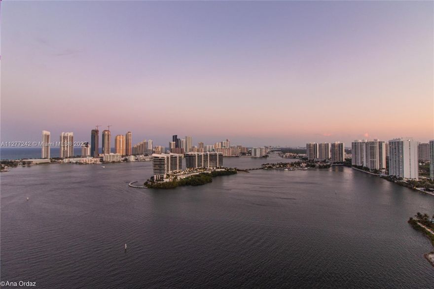 CALL LISTING AGENT FOR DETAILS. Magnificent PH Hidden Bay is designed for lavish living in Aventura. The spacious 2/2.5 1600sq ft floor plan at Hidden Bay provides a beautiful "flow-through" layout with stunning views of the city skyline, ocean & Intracoastal views through floor-to-ceiling windows. Amenities include a clubhouse & spa, two swimming pools, four tennis courts, a party room & a lovely marina mooring up to 65-foot yachts. Serenely private and secure, the complex sits on 24 acres of landscaped grounds surrounded on two sides by water. Enjoy walking on the grounds and around the marina. Enjoy walking on the grounds & around the marina, to the Aventura Mall, the adjacent Founders Park, the best restaurants & schools ... the best location for your family!