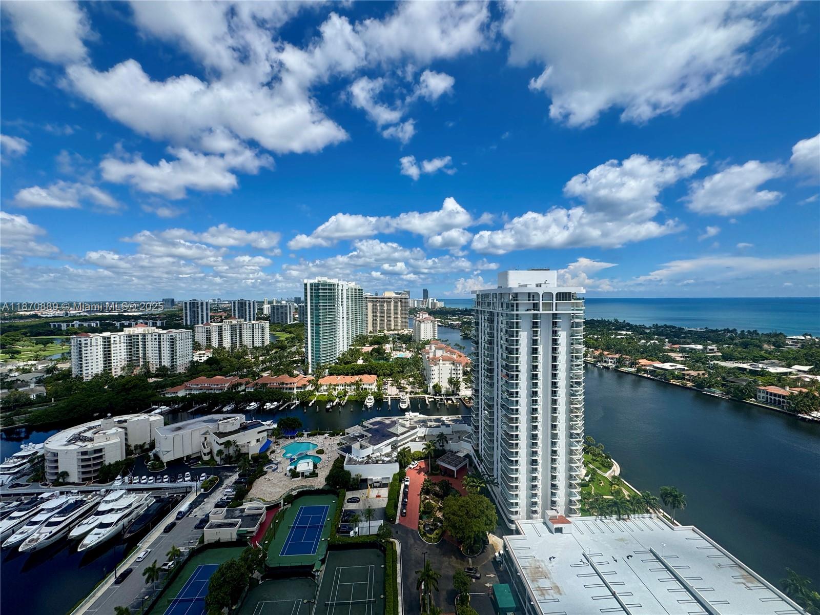 Top floor tower suite now available in Turnberry Isle for rent. Wraparound balcony showcasing panoramic views of the marina, ocean, and Aventura skyline. This 4BD/3BA residence offers elegant tile flooring, custom built-in entertainment center, and washer/dryer. The gourmet kitchen features double ovens, sleek countertops, and a designer gold sink. Ideally located just minutes from Aventura Mall, fine dining, and the beach. Amenities include teen, poker, gym, theater and party rental room. Landlord & HOA Application applies ($60/$100 HOA App). Income must be 2.5x the rent to qualify. Credit, criminal, eviction and reference checks conducted during app process.
