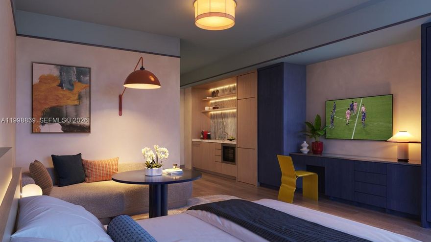 Now Accepting Contracts – DUOS Wynwood

DUOS Wynwood is a boutique hotel condominium purpose-built for short-term rentals, blending residential privacy with a hospitality-driven experience. Studio, one-, and two-bedroom layouts offer thoughtfully designed zones for living, working, and sleeping.
Delivered fully furnished and curated by AvroKO, each residence features warm, modern materials inspired by Wynwood’s creative culture. Custom millwork maximizes storage, while designer furnishings and integrated technology provide a refined, move-in-ready environment.
Interiors include luxury plank flooring, 8.5- to 9-foot ceilings, and oversized, acoustically insulated impact windows. Kitchenettes feature custom cabinetry, open shelving, and integrated appliances. Bathrooms offer walk-in showers, custom vanities, and refined tile finishes.
Designed by MKDA with interiors by AvroKO, DUOS Wynwood is an exclusive collection of 49 fully furnished hotel condominiums with no rental restrictions.
Amenities include a landscaped paseo, café and lobby lounge, fitness center, and co-working suite. Adjacent access to The Grotto wellness space features a cold plunge, steam, sauna, and mineral pool.
Located in the heart of Wynwood near dining, galleries, and nightlife, with easy access to the Design District, Downtown, Brickell, Miami Beach, and the airport.