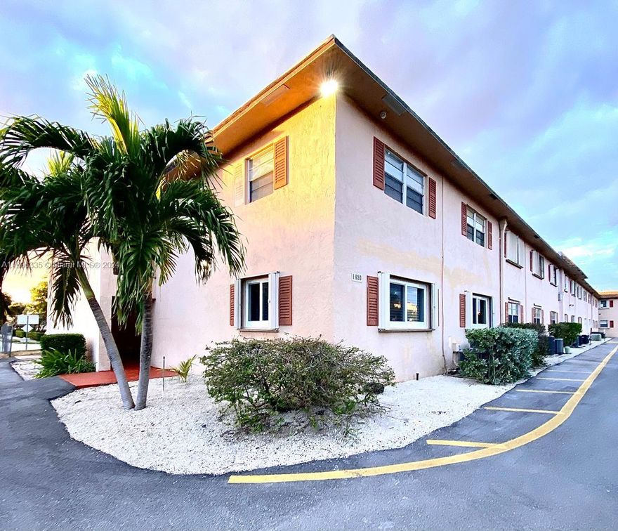 Beautiful completely remodeled Condo! This 2 bedroom and 1.5 bath corner unit ground floor is ready for You! Condo features new Kitchen cabinets, granite countertops, and stainless steel appliances. New Updated Bathrooms. Newer floors and baseboards and no popcorn ceiling! Perfect location in east Boca Raton close to downtown Boca, Palmetto Beach, Mizner Park and lots of nearby shopping and restaurants. Rent includes water, sewer, trash removal. Community Pool, Laundry Facility, assigned parking plus plenty of guest parking. No Washer and Dryer in the unit.