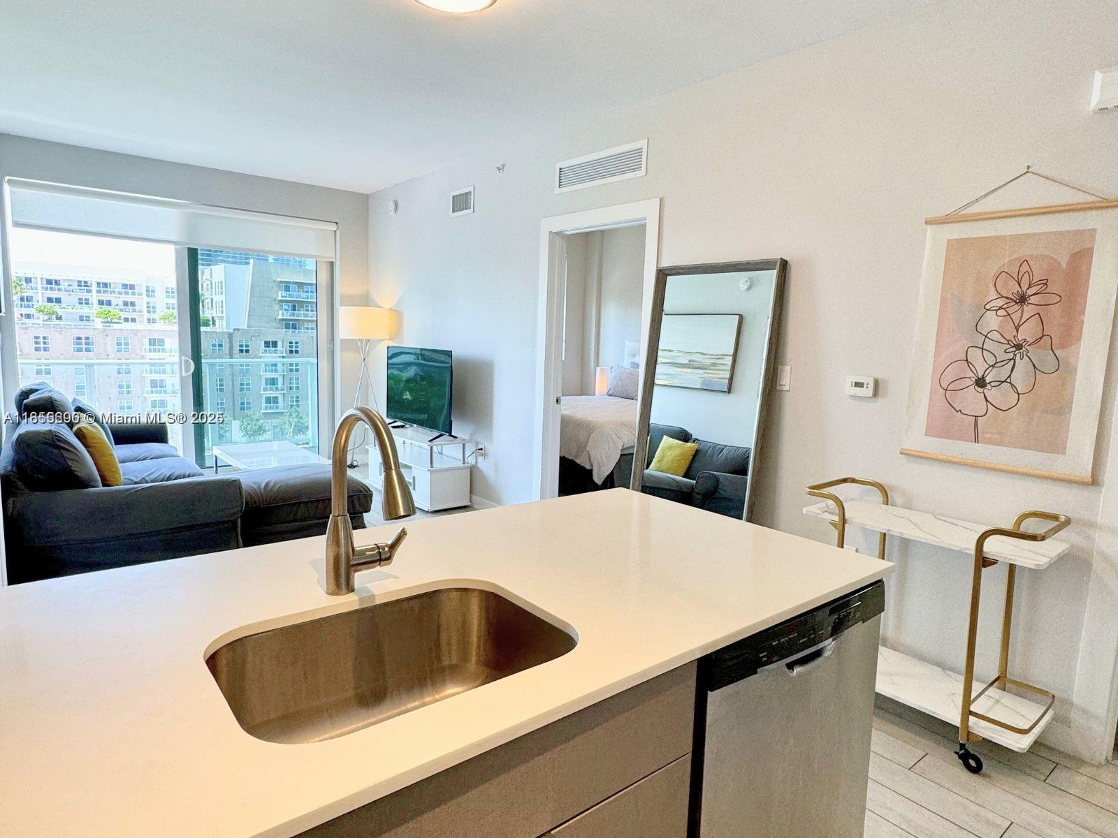 Welcome to the vibrant neighborhood of Edgewater in Miami! This stunning Penthouse condo comes fully furnished
& fully equipped. Ideal for convenience, comfort, & captures the essence of modern luxury living. One of a kind
expansive balcony terrace & amenities that will truly elevate your lifestyle. Great inviting space for entertaining
guests or simply enjoying a peaceful evening while providing breathtaking views. The building offers an exclusive
rooftop pool & fitness room. Location is key, you'll find yourself at the center of it all, with easy access to Midtown,
Brickell, the Design District, Wynwood, & the beach. WI-FI included ample parking available & pet-friendly.
Seasonal rental OK. Let us help you make this dream residence a reality! Contact us today!