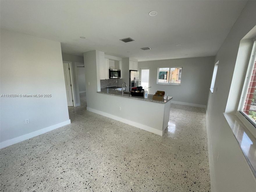 Stunning and renovated duplex centrally located near Coral Gables! As you enter the property you'll be greeted by
terrazzo floors and an open layout that features kitchen, living and dining room perfect to entertain. Alongside a
beautiful kitchen that features white cabinetry, granite countertops and stainless steel appliances. Additional
highlights include washer/dryer, recessed lighting, impact windows/doors. Conveniently located near Coral Gables
Hospital, Miracle Mile, Coral Gables and Coconut Grove!