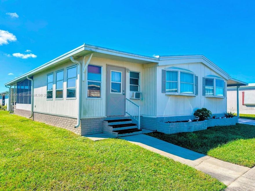 Located in the desirable Oak Park Village of Alva, this resident-owned 55+ community sits along the scenic Caloosahatchee River, offering convenient Gulf access and a welcoming neighborhood atmosphere. This 2-bedroom, 2-bath home features a bright Florida room and a spacious open floor plan, perfect for relaxing or entertaining. Additional highlights include a workshop/storage area with a washer and dryer, a large carport, and a second golf cart carport—plus, the golf cart is included! Oak Park Village offers an active, low-maintenance lifestyle with affordable HOA fees of $308 per month, covering lawn care, water, sewer, and access to a wide range of amenities including a clubhouse, pool, exercise room, library, park, and marina.